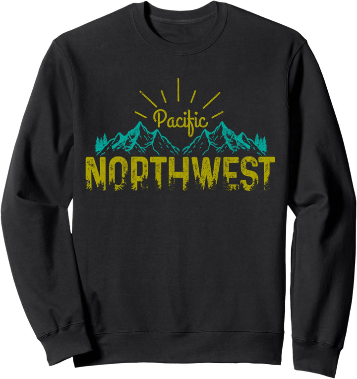 Pacific Northwest PNW Vintage Oregon Washington Geschenk Sweatshirt