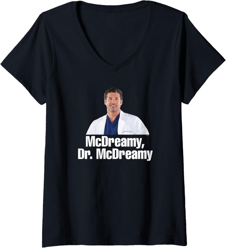 Grey's Anatomy Dr. McDreamy T-Shirt mit V-Ausschnitt