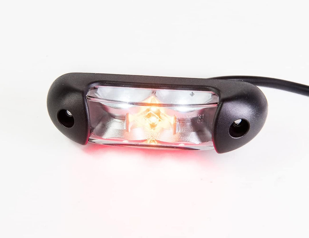 2 x LED Umrissleuchte Begrenzungsleuchte Positionsleuchte 12-24V, 3 Farben: weiss, rot, orange für L