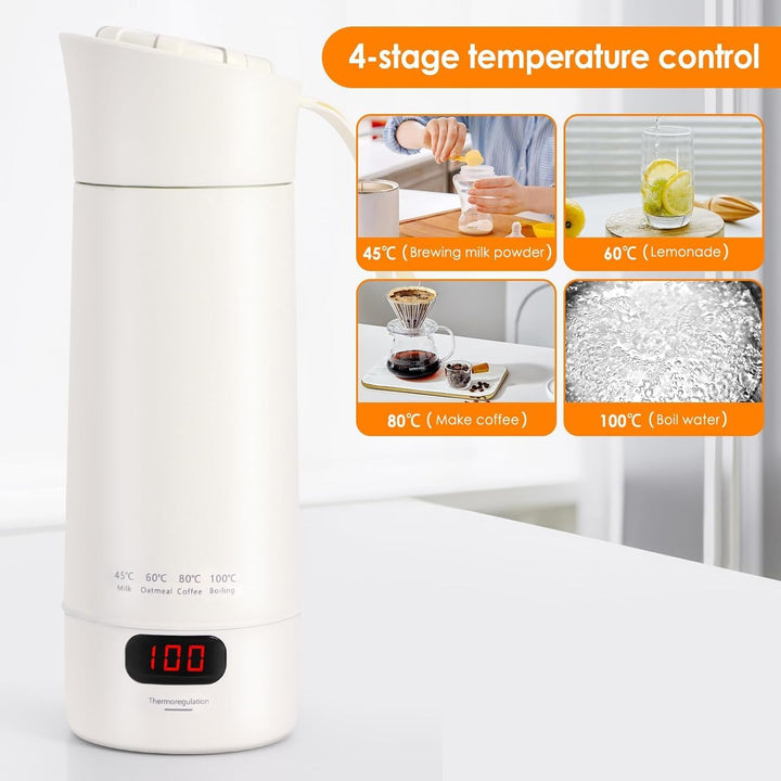 Reisewasserkocher, 300MLAwasserkocher Klein,300w Schnellkoch Mini Tragbarer Elektrische Wassertasse