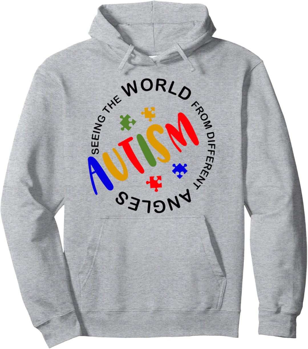 Autismus-Bewusstsein Geschenk Sehen Sie die Welt aus verschi Pullover Hoodie