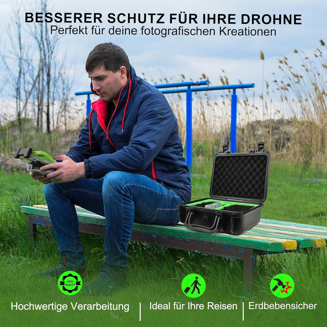 LEKUFEE Kompakte Tragbare wasserdichte Koffer für DJI mini 4K/2 SE Drohne und DJI Mini 2 Zubehör (Nu