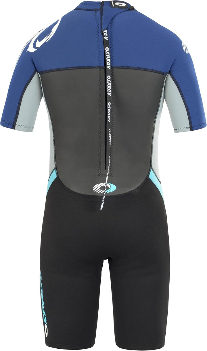 Osprey Herren Origin Shorty 3/2 mm Neoprenanzug Sommer, Herren, Origin Shorty 3/2 mm XXXL blau / wei