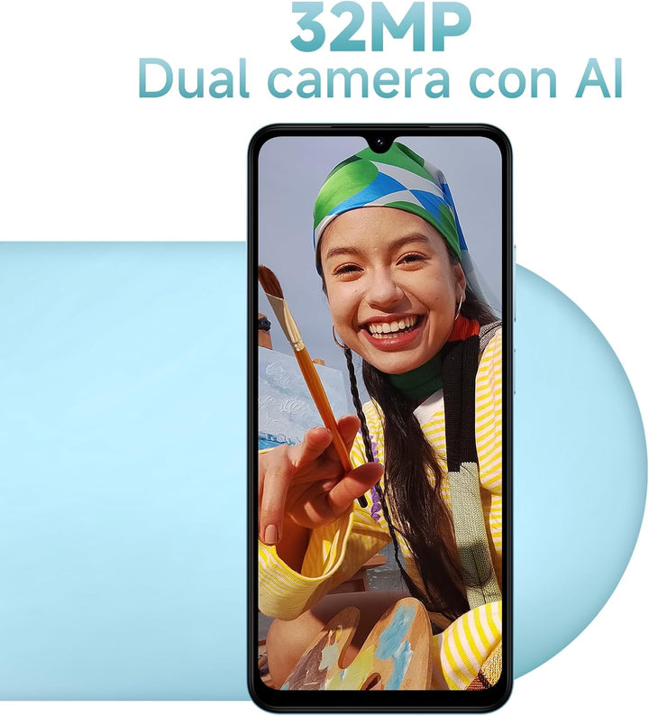 XIAOMI Redmi A5 Smartphone 6,88" 120Hz Display, 128GB+4GB, 32MP AI-Kamera, 5200 mAh Akku, Seiten-Fin