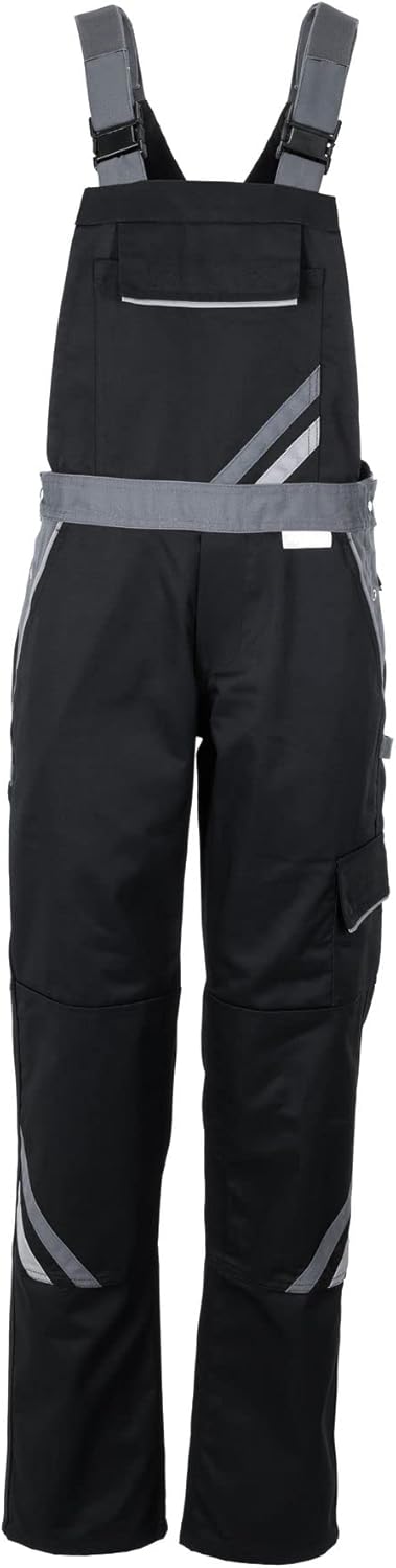 Planam Highline Damen Latzhose, viele Farben, alle Grössen 48 schwarz/schiefer/zink, 48 schwarz/schi