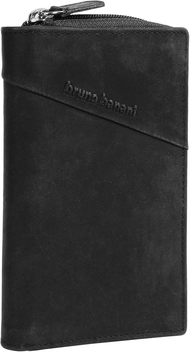 bruno banani Geldbörse Echt Leder schwarz Damen - 021337, Schwarz
