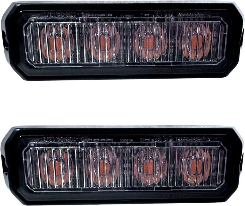 MelTruck® 2x LED Frontblitzer 95x28x19 12V 24V PKW LKW Traktor Bagger R65 R10 Heckblitzer