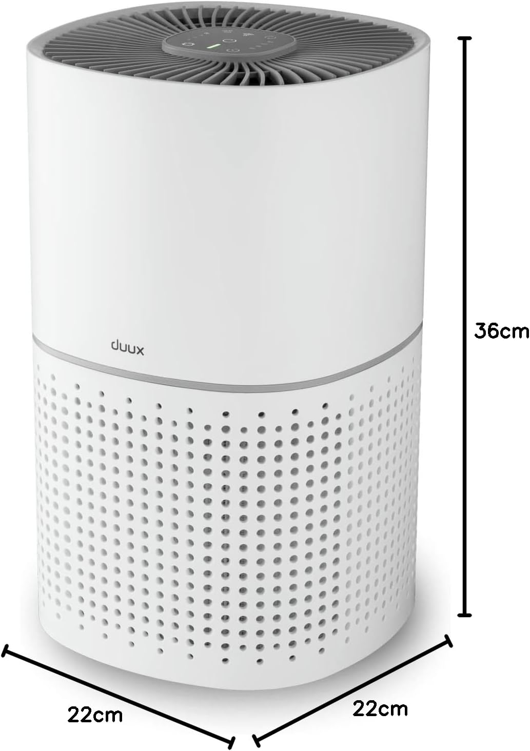 Duux Bright Luftreiniger mit Dreifach-Schutz aus Vorfilterung, H13- &amp; Aktivkohlefilter - 200 m3/h CA