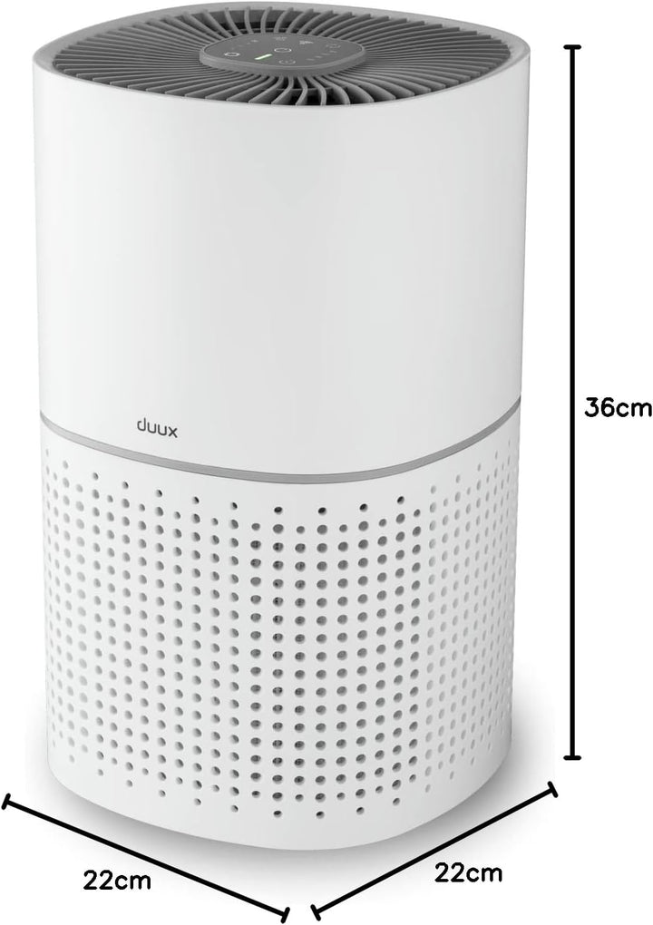 Duux Bright Luftreiniger mit Dreifach-Schutz aus Vorfilterung, H13- &amp; Aktivkohlefilter - 200 m3/h CA