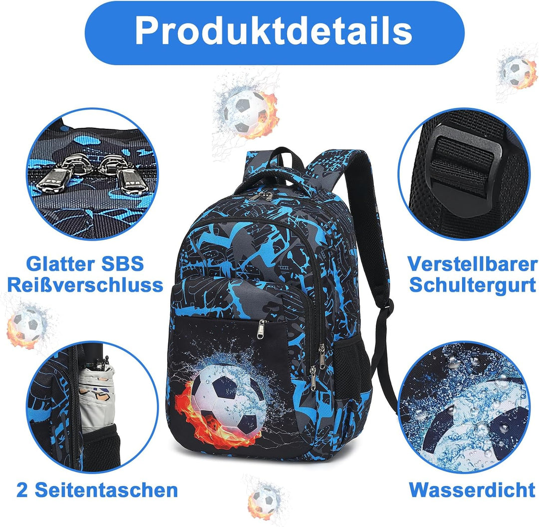 LEDAOU Schulrucksack Junge Teenager Kinder Juvenile Mädchen Daypack Mädchen Freizeitrucksack Backpac