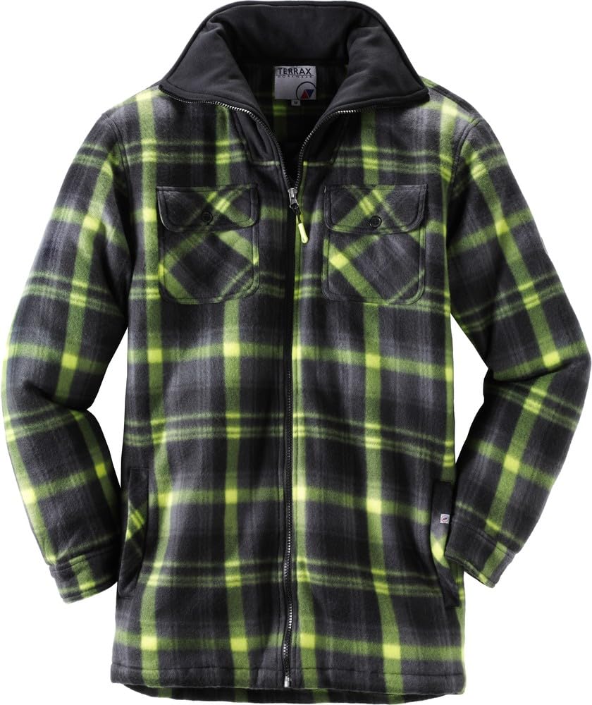 Terrax Workware Herren THERMOHEMD S Schwarz/Limette, S Schwarz/Limette