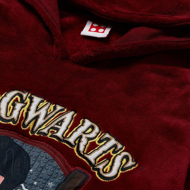 LEGO Harry Potter Kinder Übergrosser Fleece-Lounge-Kapuzenpullover Rot Einheitsgrösse
