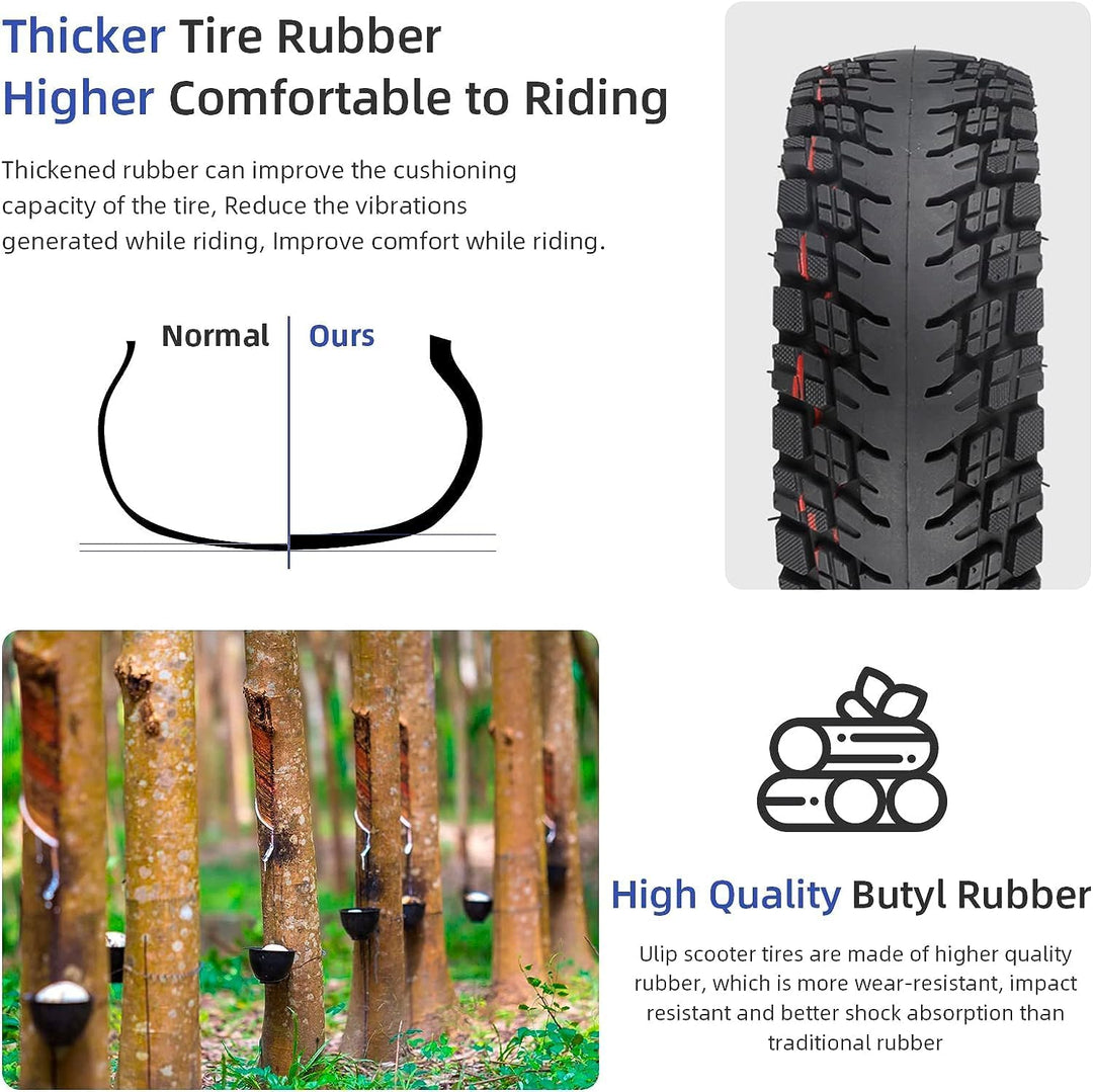 10x2,75-6,5 Offroad-Tubeless-Reifen 10 Zoll dicker Ersatzreifen für KuKirin G3/G2 Master Speedway 5