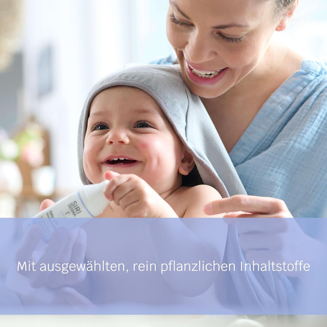 SIRIDERMA Basische Baby- und Kindercreme | Ohne Duftstoffe | Hautpflege bei sensibler, trockener und