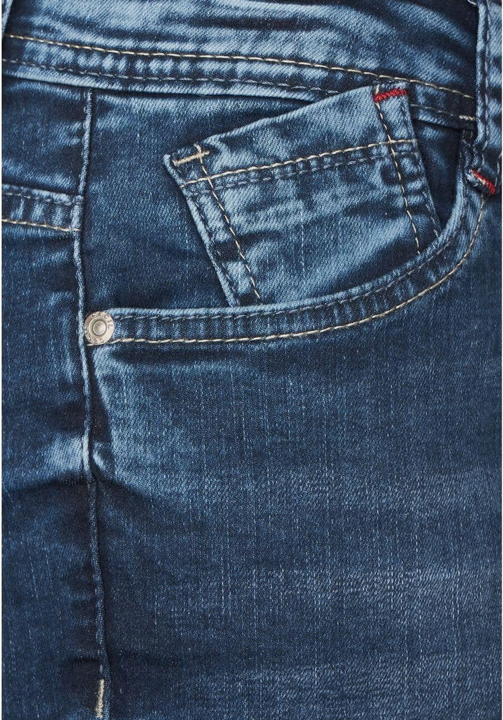 Cecil Damen Jeanshose Loose B376728 26W / 34L Authentic Mid Blue Wash, 26W / 34L Authentic Mid Blue