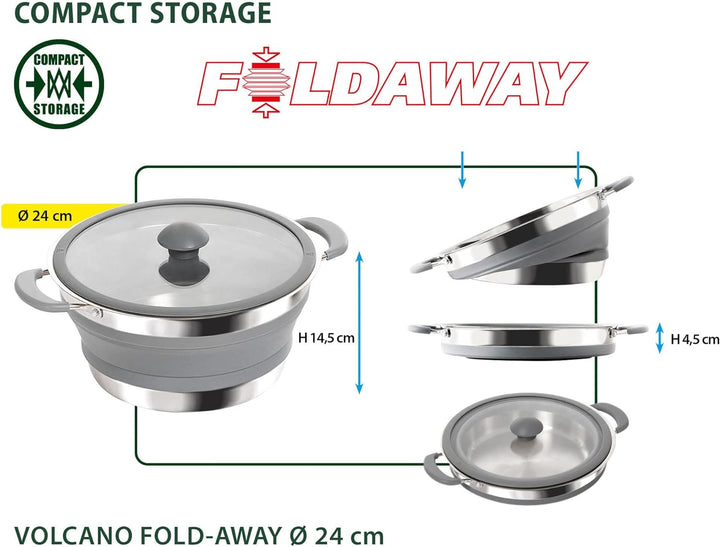 BRUNNER Geschirrset Fold Away 24 cm, 24 cm