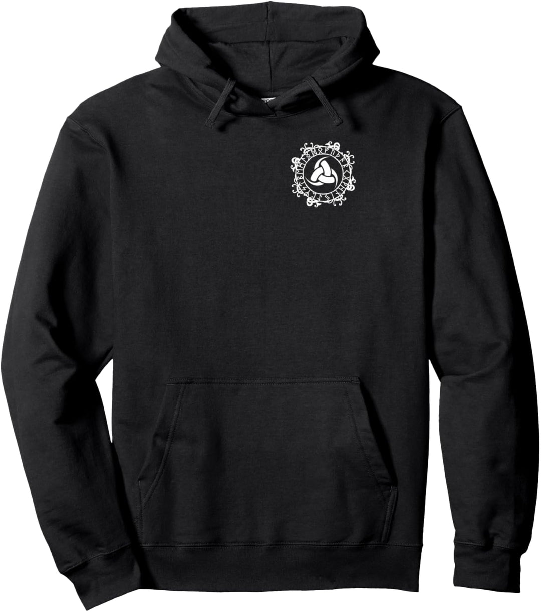 Wikinger-Symbol Triskele Odin Hörner Nordisches Zeichen Runensymbol Pullover Hoodie
