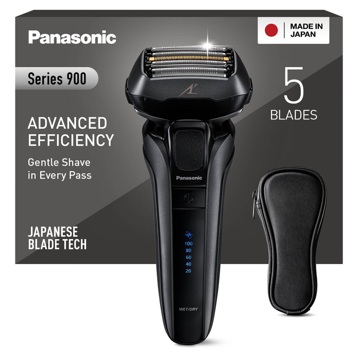 Panasonic Series 900 Premium Nass- und Trocken Rasierer ES-LV6U für Männer, 5-fach-Scherkopf mit Lin