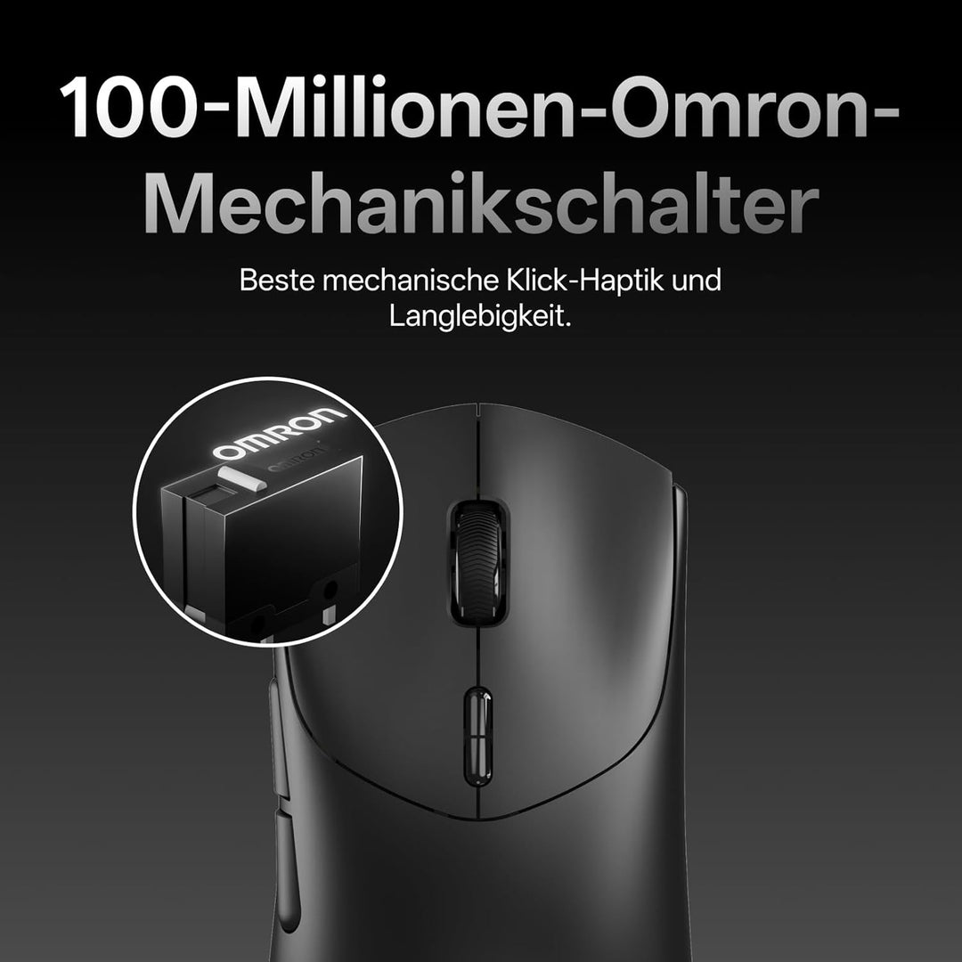 Rapoo VT7 Kabellose Gaming-Maus, Echte 8000Hz Abfragerate, 26K DPI Sensor, 53g Ultraleicht, 750 Std.