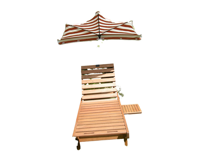 Holly Traveller SONNENLIEGEN-FÄCHERSCHIRM TERRA-BEIGE - STABIELO ® JUBILÄUMS-FÄCHER-SONNENSCHIRM