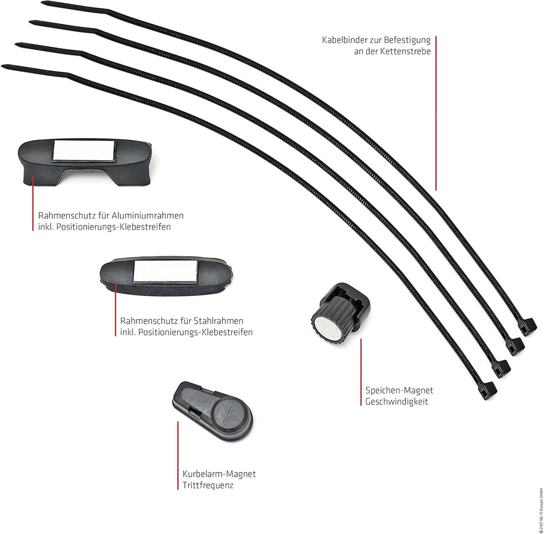 NC-17 Connect Sensor für Geschwindigkeit und Trittfrequenz, für iPhone, Android, IPM-Technologie, Fa