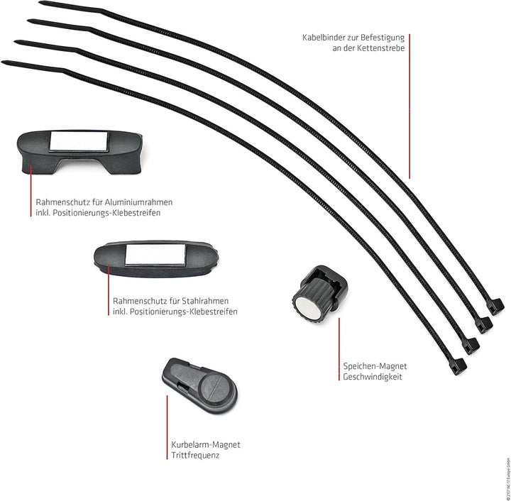 NC-17 Connect Sensor für Geschwindigkeit und Trittfrequenz, für iPhone, Android, IPM-Technologie, Fa