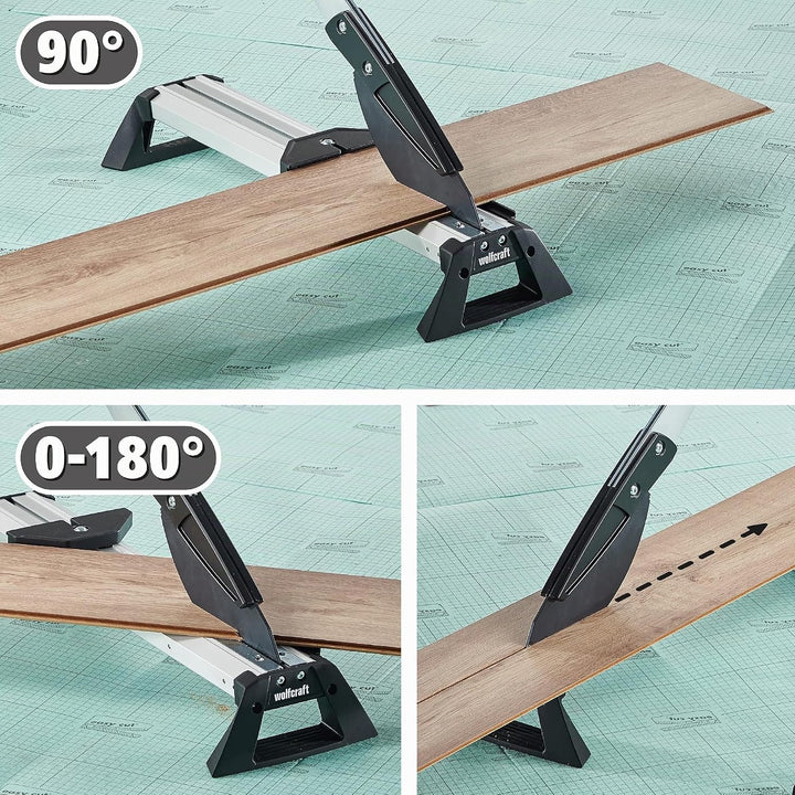 wolfcraft VLC 800 Vinyl- und Laminatschneider 6939000 / Schneidegerät für Laminat &amp; Vinyl bis zu 46,