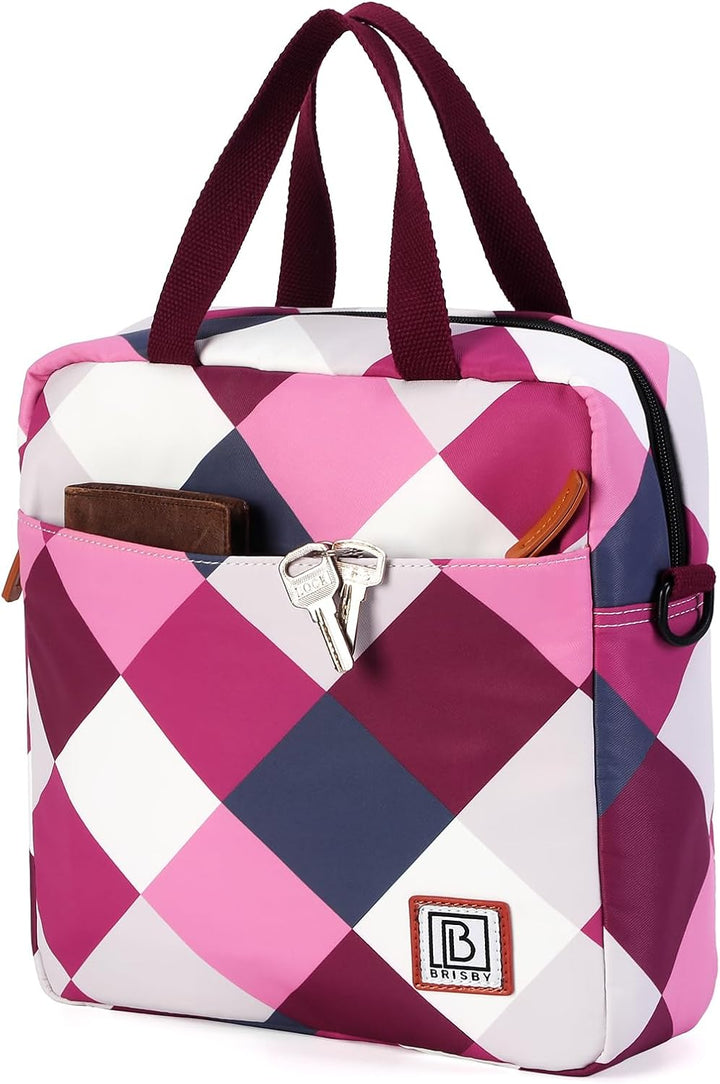 Brisby Lunchtasche - 7L, Vierschicht isolierte Kühltasche mit Kühlelemente, vielseitige Lunchbag (Ro