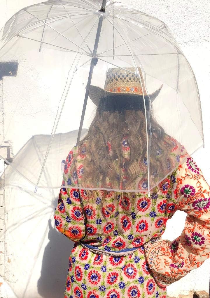 VON LILIENFELD Regenschirm Glockenschirm Transparent Durchsichtig Melina, Transparent