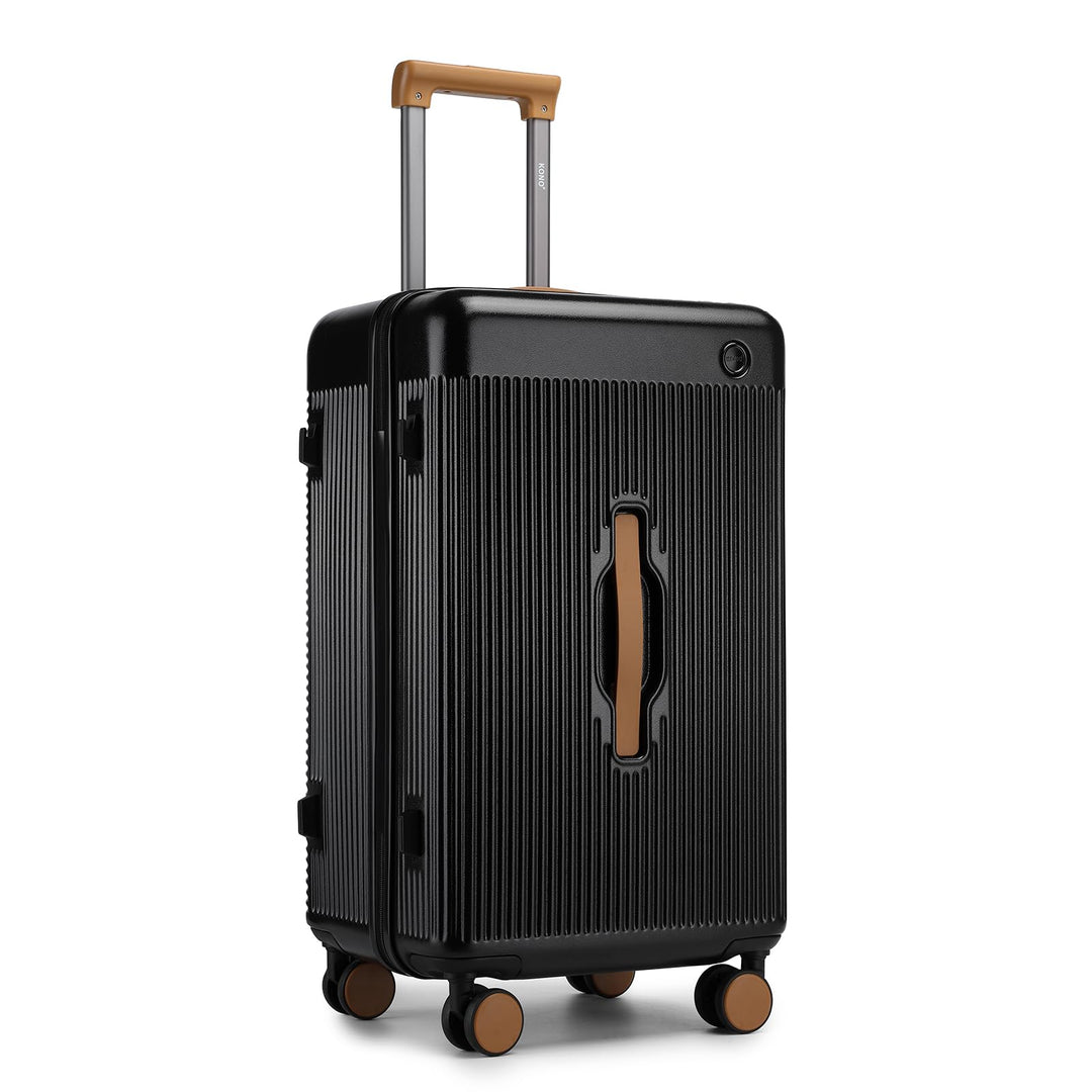Kono 61 cm grosser Koffer, Leichter ABS+Polycarbonat-Hartschalentrolley, modischer Reise-Check-in-Et