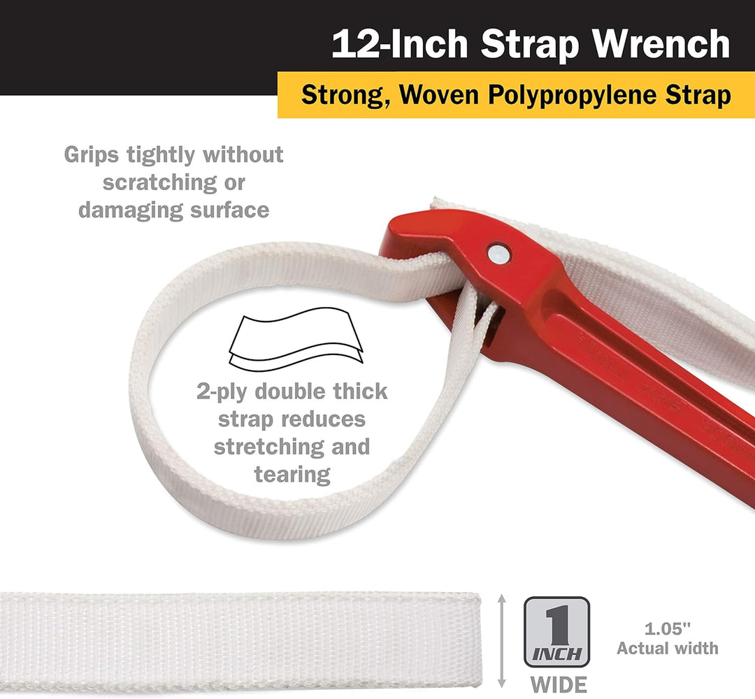 Titan 21315 30,5 cm Gurtschlüssel, 30,5 cm Griff 12" Handle, 12" Handle