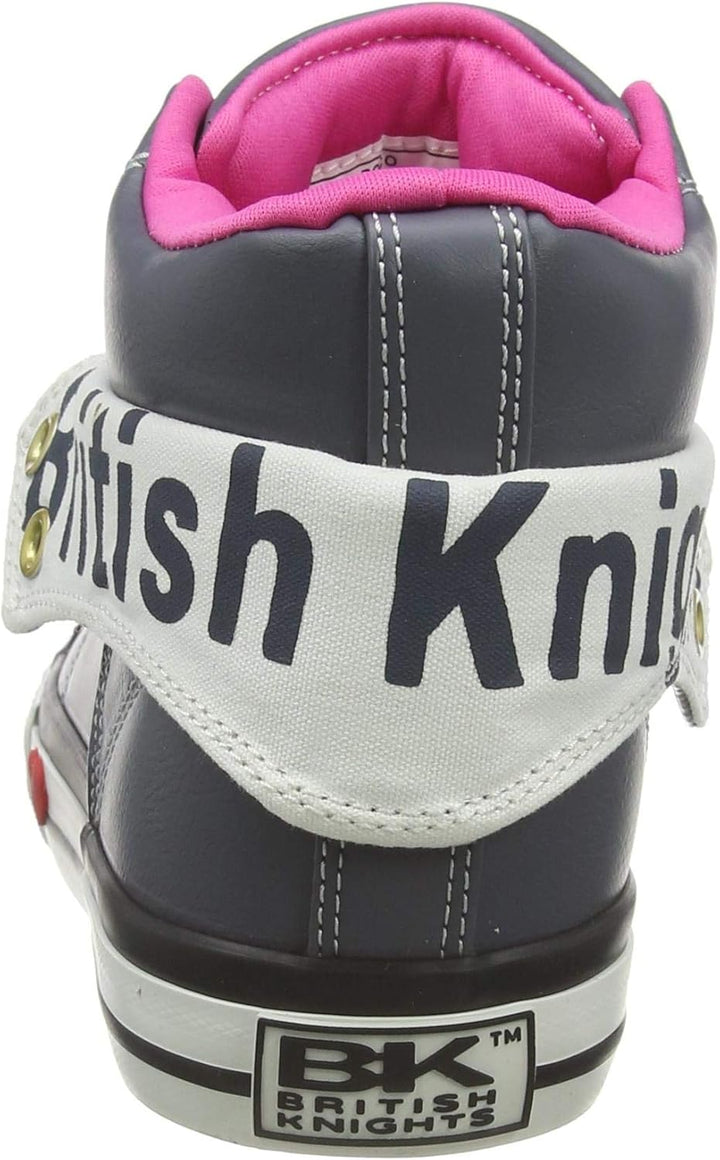 British Knights Mädchen Roco Sneaker 40 EU Dk Grey Fuchsia, 40 EU Dk Grey Fuchsia