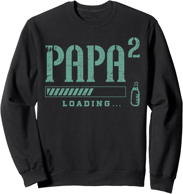 Werdender Papa Zwillinge, 2. Kind, Baby Ankündigung Papa Sweatshirt