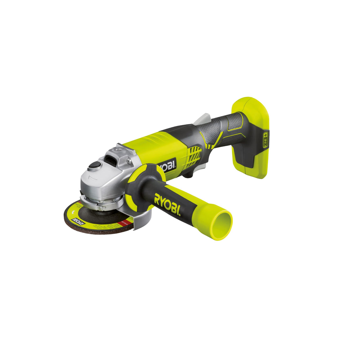 RYOBI 18 V ONE+ Akku-Winkelschleifer R18AG-0 (Bohrungsdurchmesser 22mm, Scheibendurchmesser 115 mm,