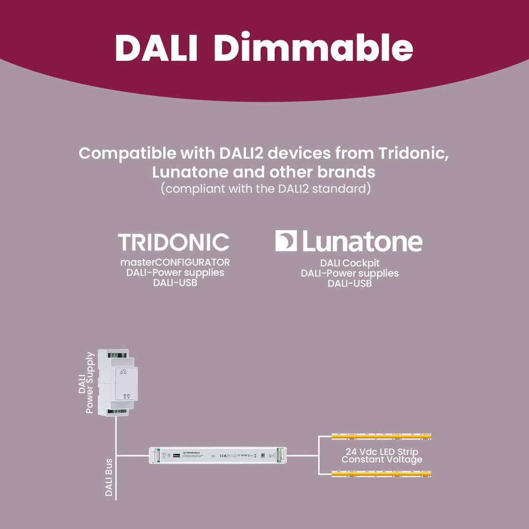 illuburg LED Trafo 24V 150W Dimmbar DALI Push Flickerfree LED Netzteil Treiber Driver Power Supply 2