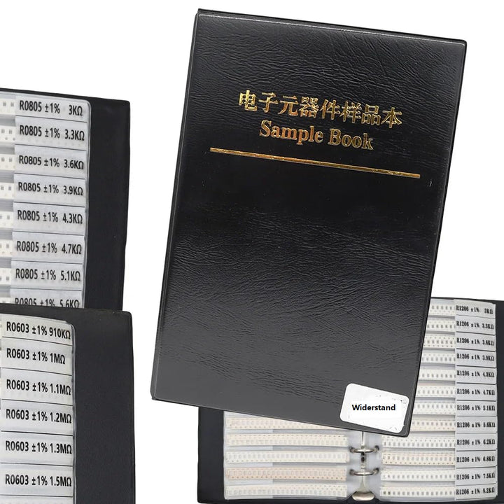 DollaTek 1% 0805 SMD Widerstand Sortierter Ordner (0 Ohm-10M Ohm) 170value x 50pcs = 8500pcs Beispie