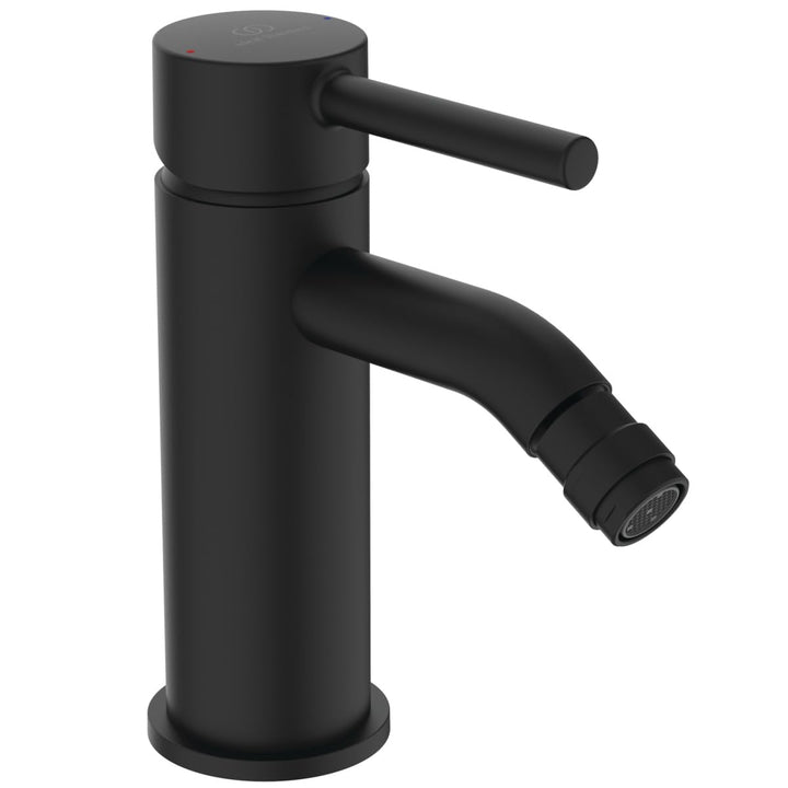 Ideal Standard BC197XG Ceraline Bidetarmatur mit Zugknopf-Ablaufgarnitur Silk Black, Silk Black