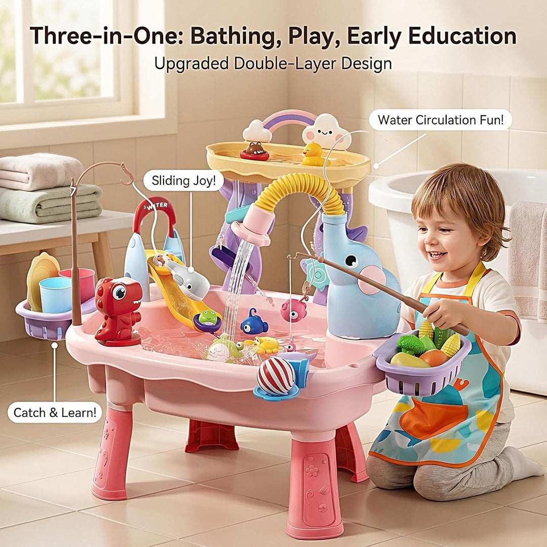 Kinder Wassertisch Elefanten-Design Sensorik-Waschbeckenspielzeug | Kinder Aktivitätstisch Für Hinte