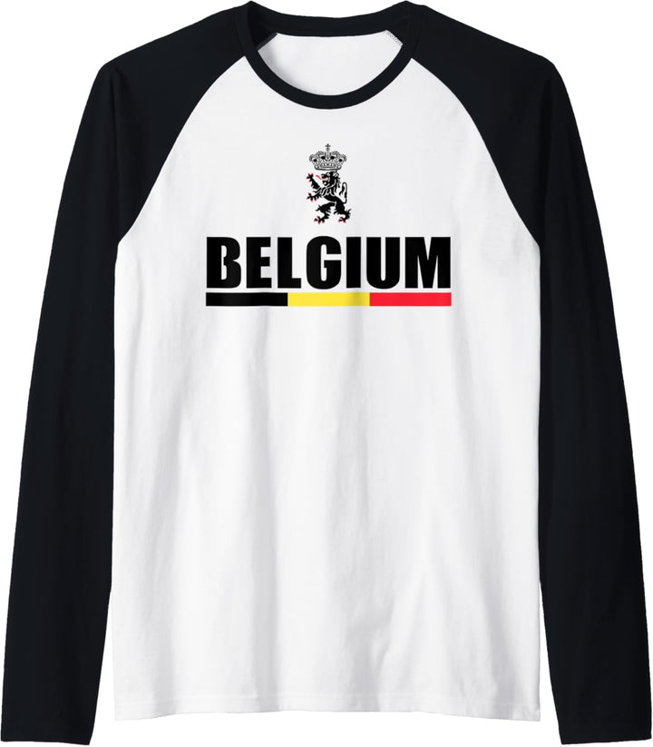 Belgium Voetbal Souvenir Graphic Belgian Lion Nederlands Raglan