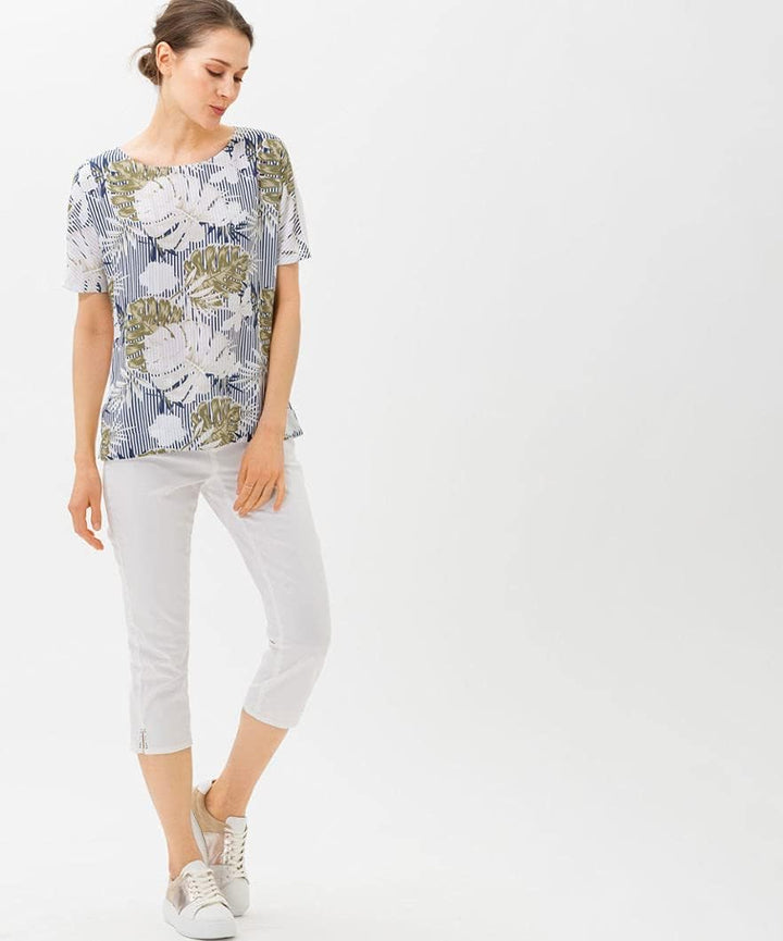 BRAX Damen Style Mary Capri Sommercapri Freizeithose
