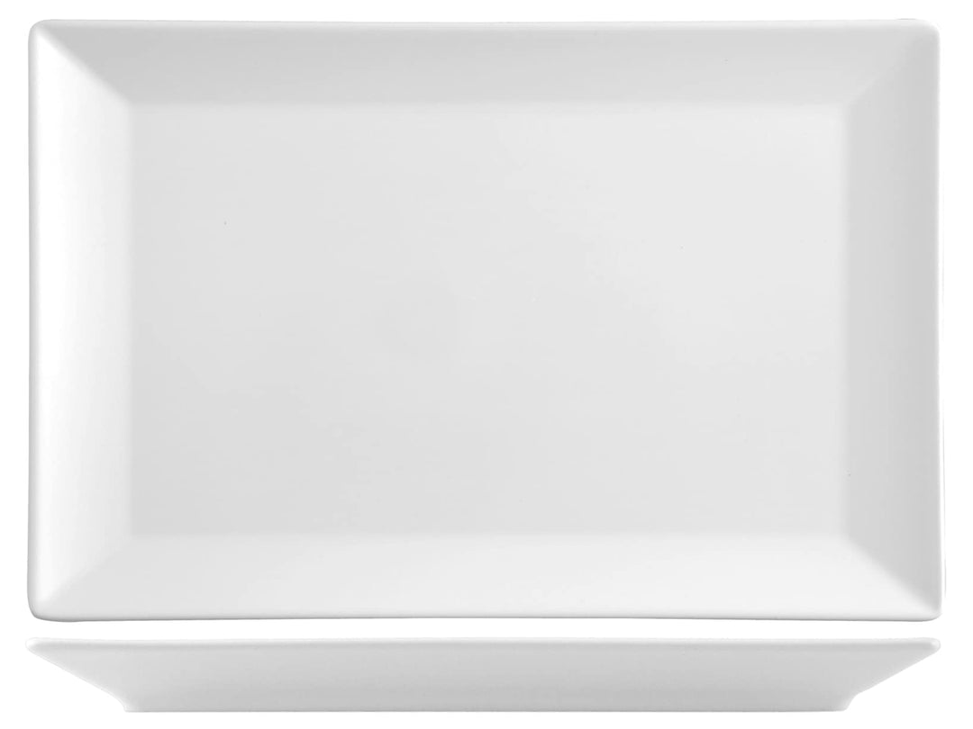 H&H 6 Teller aus Stone Osaka weiss rechteckig 30 x 20 cm