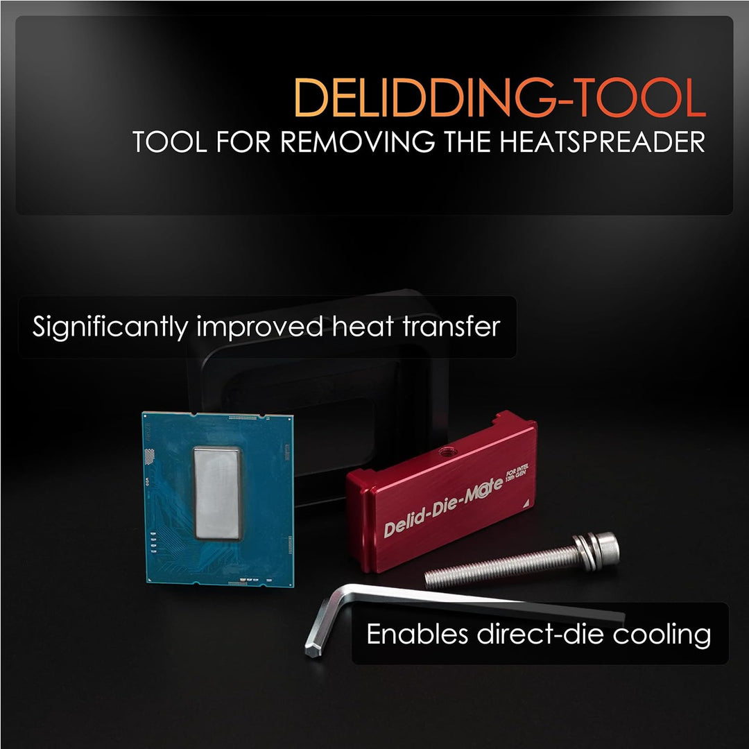 Thermal Grizzly - Delid-Die-Mate - Intel 13th Gen CPU Delid-Tool - Werkzeug zum Entfernen des Prozes