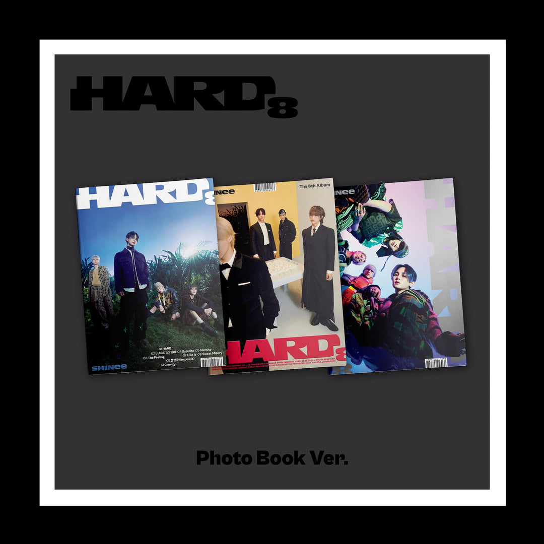 SHINee HARD 8th Album Contents+POB+Tracking Sealed (PhotoBook SET(A+B+C))