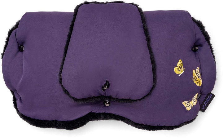Osann Handmuff für Kinderwagen & Buggy inkl. Handytasche, Handwärmer, Muff aus Fell - Blackberry, Bl