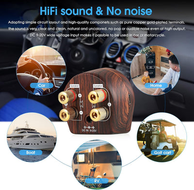 Nobsound Mini Bluetooth 5.0 Endverstärker Class D Digital Stereo Speaker Verstärker