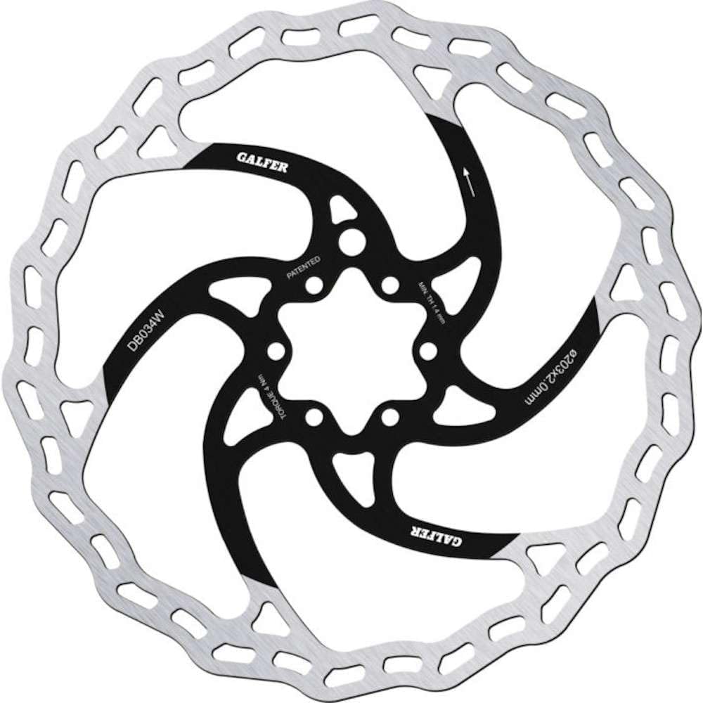 Galfer D.223 Unisex-Erwachsene Wave Bremsscheibe, Schwarz, One Size Schwarz Einheitsgrösse, Schwarz