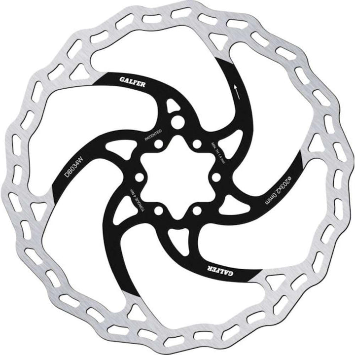 Galfer D.223 Unisex-Erwachsene Wave Bremsscheibe, Schwarz, One Size Schwarz Einheitsgrösse, Schwarz
