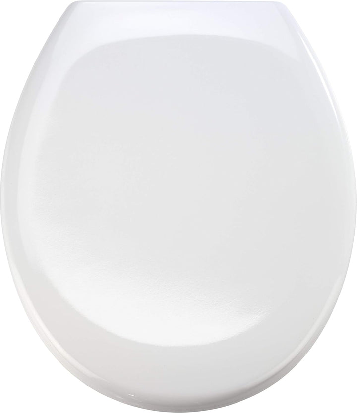 WENKO WC-Sitz Ottana Weiss, hygienischer Toilettensitz mit Absenkautomatik, WC-Deckel mit Fix-Clip B