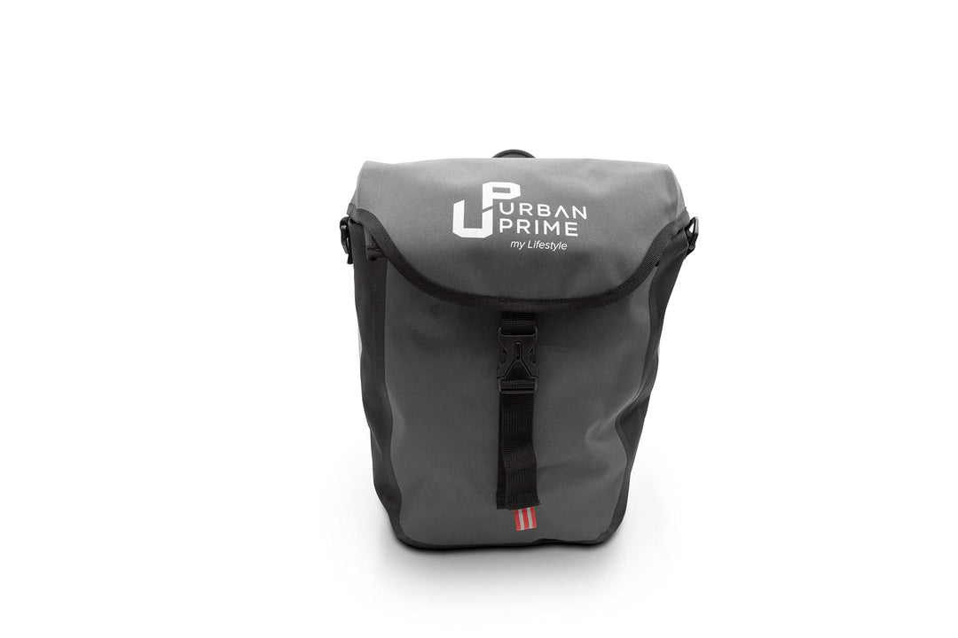 Urban Prime Unisex – Erwachsene Fahrrad Seite Tasche, Grau, Einheitsgrösse