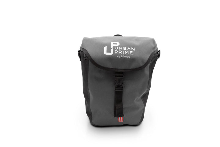 Urban Prime Unisex – Erwachsene Fahrrad Seite Tasche, Grau, Einheitsgrösse